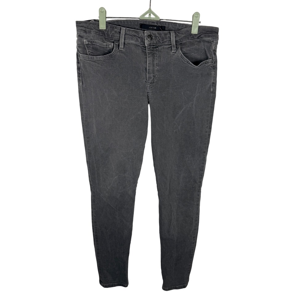 Joe's Jeans Skinny Ankle Womens 31 Grey Deep Silver Stretch Denim Pants
